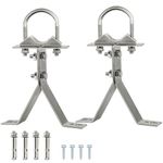 XRDS-RF Antenna Wall Mount 6 Inch Heavy-Duty Stand Off Wall Mast Mount Windproof Antenna Mounting Bracket for TV Antenna Mast (2-Leg + 2-Leg)
