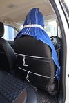 DANSHREE All car seat Towel & ALLOFFICE Chair Towel with Tie Knot 550 GSM - (Pack of 1) Original Product AS PER Picture Shown (Blue)