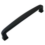 10 Pack - Cosmas 4392-128FB Flat Black Modern Cabinet Hardware Handle Pull - 5" Inch (128mm) Hole Centers