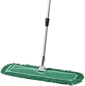 Commercial Dust Mop & Floor Sweeper, Dust Mop for Hardwood Floors, Reusable Dust Mop Head, Extendable Mop Handle, Industrial Dry Mop for Floor Cleaning & Janitorial Supplies