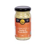 Bun Maska Garlic & Fresh Herbs Butter | Made with Fresh Ingredients and No Artificial color | Use it as a spread on Toast or cook veggies and meats | Healthy | Seasoned with Garlic and Herbs (200g)