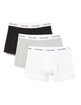 Calvin Klein Men's Trunk, Black/White/Grey Heather, XL