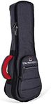 Crossrock Concert Ukulele Bag with 10mm Padded Backpack Straps in Dark Grey (CRSG107CUDG)