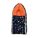 BAYBEE Little Max 3 in 1 Velvet Baby's Cotton Bed Cum Carry Bed Printed Baby Sleeping Bag-Baby Bed-Infant Portable Bassinet-Nest for Co-Sleeping Baby Bedding for New Born 0-6 Months (Brown)