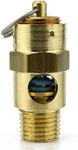 New 1/4" ASME Brass Safety relief Valve 175 PSI American made Compressed air pop off valve