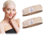 Dreamlover Wig Grip Headband, Elastic Wig Headband, Velvet Wig Band to Hold Wig in Place, Nude, 2 PCS