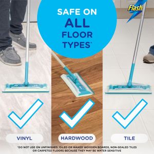 Flash Speedmop Floor Cleaner Kit – Wet Mop with Pads