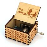 Nostalgish - The Office Music Box - Hand Crank Wooden Musical Boxes Music Box - Unique Gift (Wood, The Office)