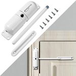 HoneSecur Safety Spring Door Closers, Adjustable Closing Door Hinge, Automatic Stopper Fire Rated, to Convert Hinged Doors to Self Closing Doors - White