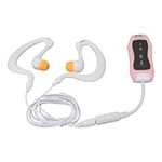 ASHATA Waterproof MP3 Player, Premium Material, IPX8, Waterproof Earphone, Hydrodynamic Design, Excellent Sound, for Swimming Diving Running (Roseate)