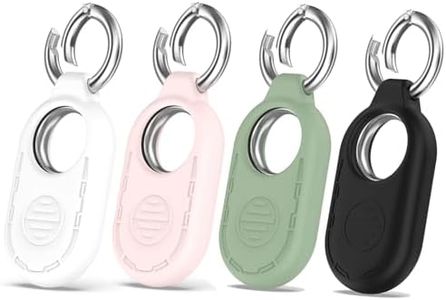 HEYUS [4 Pack] Case for Samsung Galaxy Smart Tag 2 Cover Protective Silicone Protectora Case with Keychain