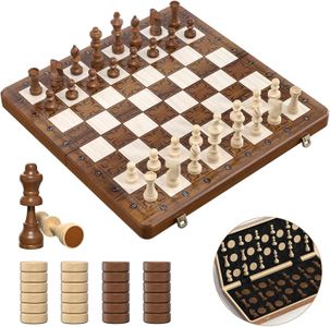 Sarr Klith Magnetic Chess Set, 16-Inch Board