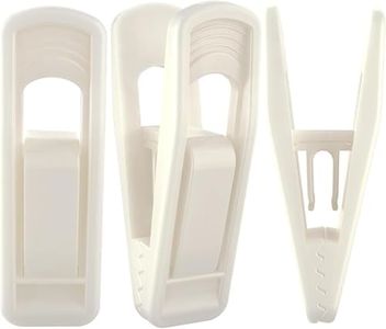 TOFIIGREM Hanger Clips Perfect for Velvet Hangers (Beige, 80 PCS), Strong Plastic Clips Pant Skirt Hanger Clips for Beige Flocking Felt Hangers
