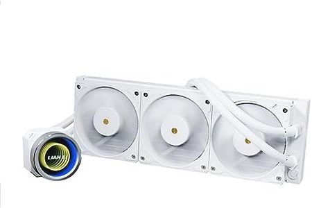 Lian Li Galahad Ii Trinity Performance 360 Closed Loop Argb Aio Liquid Double Wave All-in-One CPU Cooler Oriented Fans, White