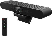 RayBit 4K Pro Audio and Video Conference Room Camera with Remote Control for Windows TV, AI-Powered HD PC Webcam with Microphone & Speaker for Laptop/Desktop/Monitor/Teams/Zoom/Skype