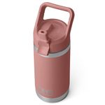 YETI Rambler Jr Kids Bottle, Vacuum Insulated Stainless Steel Bottle with Straw Cap, Sandstone Pink, 12 oz (354 ml)