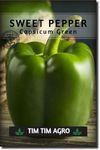 Sweet Pepper Seeds | Capsicum 10g Imported Pepper Seeds for Home Garden | Large Green Bell Peppers & Green Bell Peppers for Stuffing | Seeds for Planting