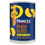 Princes Peach Slices In Light Syrup 410 g (Pack of 1)