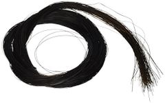 Two(2) Hanks of 31-31.5 Inch Genuine Mongolian Horse Hair for Violin, Viola, Cello, Bass Bow, Classic Black Color