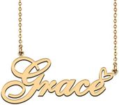 Unique Name Necklace Gold with Hear
