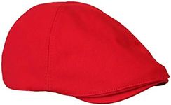 WITHMOONS Flat Cap Cabbie Hat Ivy Irish Hunting Newsboy SL31218 (Red)