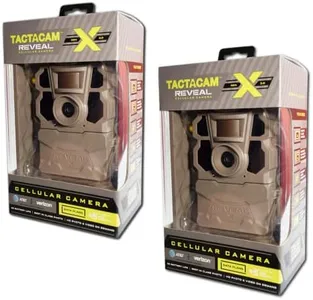 TACTACAM 2 Pack Reveal X Gen 2.0 LTE Cellular Trail Camera AT&T and Verizon, HD Video/Photo, Low Glow IR LED Flash (TA-TC-XG2) for Hunting, Security, Surveillance