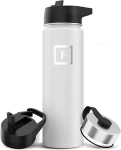 Iron Flask Sports Water Bottle - 650 ml, 3 Lids (Straw Lid), Vacuum Insulated Stainless Steel, Double Walled, Thermo Mug, Metal Canteen