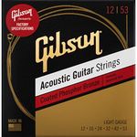 Gibson Gear SAG-CPB12 Coated Phosphor Bronze Acoustic Guitar Strings 12-53, Light