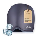 MyHalos® Migraine Relief Cap - Wearable Ice Pack Cold Wrap Hat -Reusable Cold Therapy Headache Cap & Migraine Cap, for Tension Headache Relief and Sinus Pressure - Form-Fitting Cold Compress Head Wrap