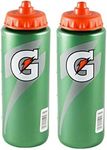 Generic Squeeze Bottle for Gatorade, small 20 oz (2 Pack) - spill-proof one-way valve