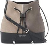 Calvin Klein Women's Gabrianna Novelty Bucket Shoulder Bag, Grey Combo, One Size