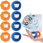 Pet Hair Remover for Washing Machine, 8PCS Reusable Laundry Lint Catcher, Washing Machine Hair Catcher, Effectively Removes Cat, Dog and Other Pet Hair From Clothes