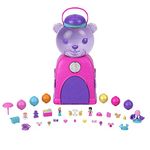 Polly Pocket Gumball Bear Playset, 4 Play Spaces, 32 Play Pieces: 2 Dolls, Non-edible Gumballs & Reloadable Gumball Feature, 4 Years Old & Up​​​​​, HJN90