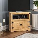 Amazon Brand - Movian Corona TV Cabinet, Solid Pine Wood, 70 x 77.5 x 40 cm