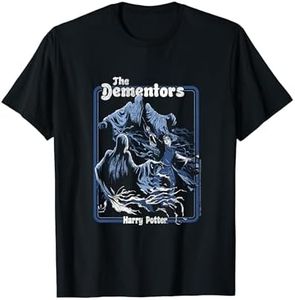 Harry Potter Dementors Kiss Vintage T-Shirt - Black, Classic Fit, Crew Neck, Short Sleeve