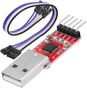 AZDelivery HW-598 USB à TTL Adaptateur avec Puce et Câble CP2102 Compatible avec Arduino incluant Un E-Book!