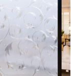 rabbitgoo Window Film Decorative Window Cling Privacy Anti-UV Glass Film for Windows Non-Adhesive Heat Control Window Sticker for Home Kitchen Office Bedroom Living Room, 35.4 x 78.7 inches(90x200cm)