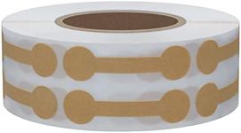 Hybsk 1000pcs Jewelry Price Tags Merchandise Barbell Price Stickers Jewelry Size Identify Labels(Kraft Paper)