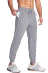 MAGCOMSEN Mens Hiking Pants Men Lightweight Quick Dry Work Pants for Men Stretch Camping Fishing Pants Light Grey 38