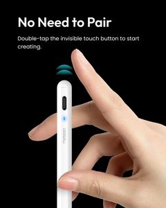 Metapen A8 Stylus Pen for iPad 2018-2026 – Fast Charge, Tilt Sensitive, White
