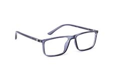 IMPLICIT Fullrim Rectangle Power Reading Glasses With Blue Light Blocking & Anti Reflective Coating for Men and Women (+1.00)