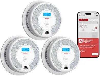 X-Sense Smart Smoke Detector Carbon Monoxide Detector Combo with Replaceable Battery, Wi-Fi Smoke and Carbon Monoxide Detector with Real-Time App Notifications, SC07-WX, 3-Pack