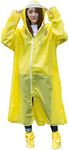 Multifunctional EVA Raincoat, Transformable Rain Poncho Unisex Rain Cape, Yellow, XX-Large