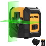 Nikotek Green Laser Level Self-Leveling Bright Green Beam Horizontal and Vertical Cross Line Laser for Home Decoration DIY etc.Carrying Pouch Battery Included