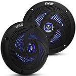 Pyle Marine Speakers - 5.25 Inch 2 Way Waterproof and Weather Resistant Outdoor Audio Stereo Sound System