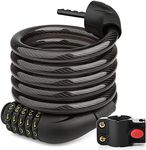 Bike Lock, [5ft/1.5m] Diyife 12mm B