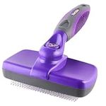 Hertzko Self Cleaning Slicker Brush with Plastic Tips for Sensitive Dogs and Cats