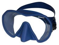 Beuchat Maxlux S Mask (Blue) for Snorkeling, Scuba Diving, Freediving, Swimming
