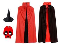 MODERNAZ Vampire costume for kids with mask cape | halloween dracula ghost fancy dress (5-6 years)