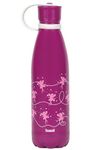 Basil Stainless Steel Water Bottle for Kids, 500 ml | Thermo Steel Water Bottle | 24 Hour Cold and 12 Hour Hot Water Bottle | Kids Water Bottle for Boys & Girls - for School and Outdoor, Purple Fairy